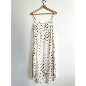 Velvet Heart women's slip sleeveless dress Heart Print Cami Dress Ivory Red $93